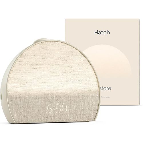 Hatch Restore 3 Sunrise Alarm Clock, Sound Machine, Smart Light (Putty) - White Noise, Screen-Free Sleep Routine