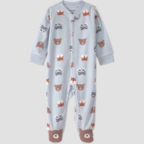 Carter's Just One You® Baby Boys' Wilderness Animals Sleep N' Play - Light Blue 9M