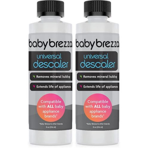 Baby Brezza Descaler 8 oz. Made in USA. Universal Descaling Solution for Baby Brezza and other baby appliances. Removes mineral build-up and extends your machine’s lifespan