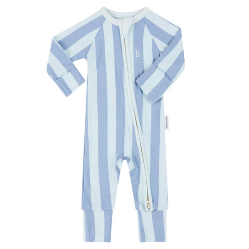 SoftLuv Onesie - Blue Jay Stripe