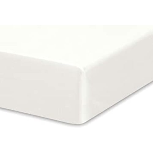 Crib Fitted Sheet by Pure Bamboo, Genuine 100% Organic Viscose Derived from Bamboo, Luxuriously Soft, Ultimate Cooling, Fits Standard Size Crib Mattress (White)