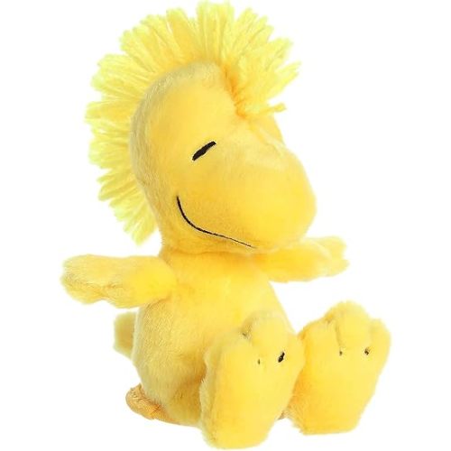 Aurora® Timeless Peanuts® Shoulderkins™ Woodstock Stuffed Animal - Classic Characters - Lasting Memories - Yellow 5 Inches