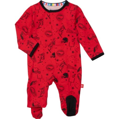 Magnetic Me Game Day Long Sleeve Magnetic Footie | Red Game Day Size 6-9M