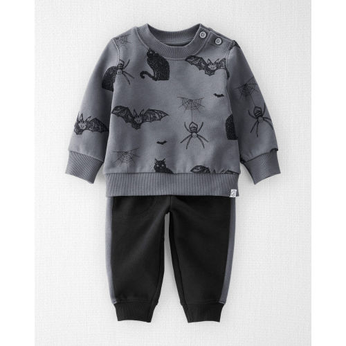 Baby 2-Piece Fleece Set Made with Organic Cotton in Spooky Night Print - Little Planet | Carter's