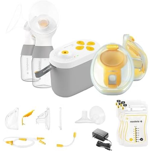 Medela NEW Pump In Style Pro+ Pump Your Way Breast Pump Bundle, Wearable and Traditional Pumping, Clinically Proven Hospital-efficiency, Double Electric Pump