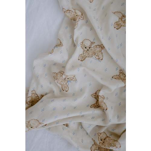 Lullaby Lambs - Baby Swaddle Wrap
