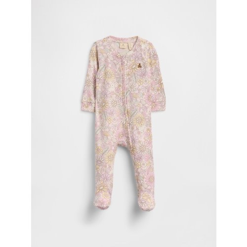 Baby Print Two-Way Zip One-Piece