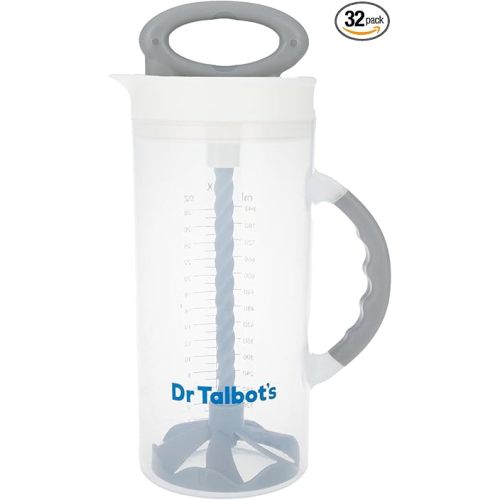 Dr. Talbot's Baby Formula Mixer and Breast Milk Storage Pitcher - Spill-Free, Clump-Free Formula Mixing Bottle - 32 oz - Baby Essential for New Parents