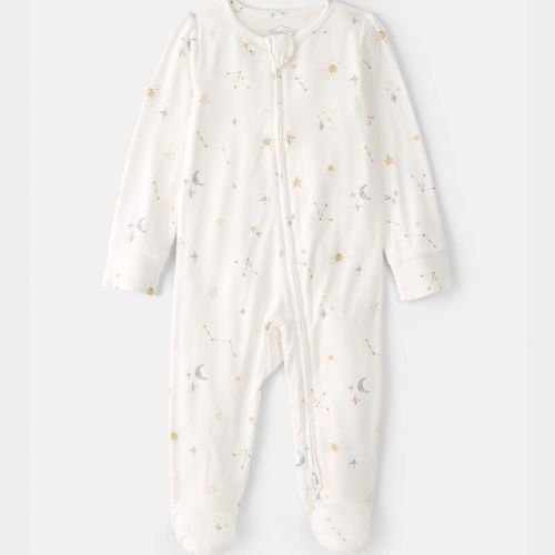 Baby Constellation 2-Way Zip PurelySoft Sleeper - Cream | Carter’s Oshkosh Canada