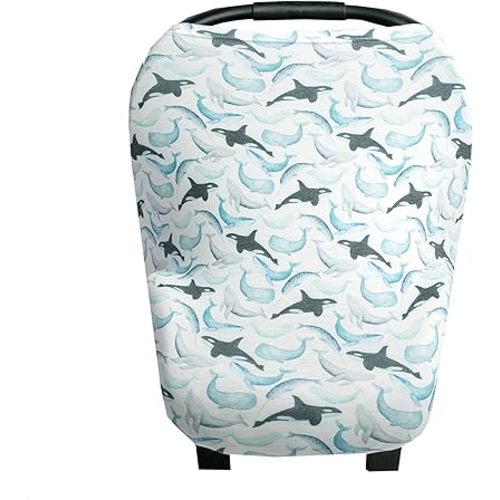 Copper Pearl Multi-Use Cover: Car Seat Covers, Nursing Cover, and Stroller Cover for Sun - Stretchy Fabric, All-Season Use, Stylish Designs, Easy Access for Moms - Kai