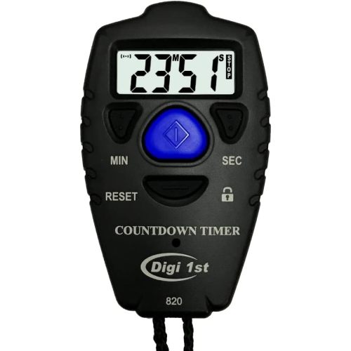 T-820 99 Minute Handheld Countdown Timer Black
