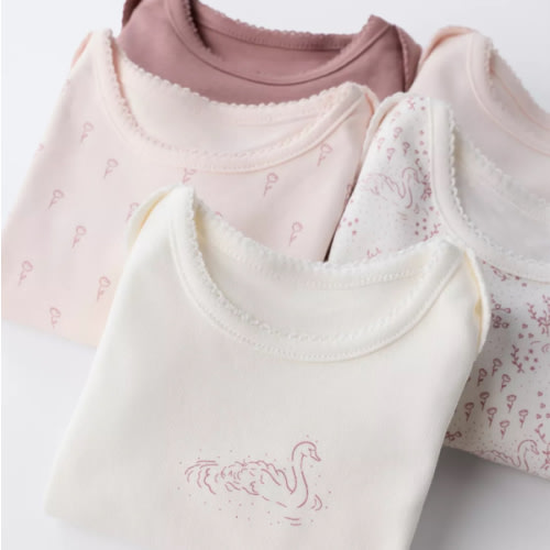 FIVE-PACK OF SWAN BODYSUITS - Pink | ZARA United States