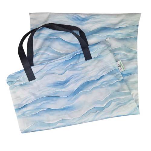 Bathroom DOUBLE LINED Hanging Wetbag by Thrive -Nappy Lady