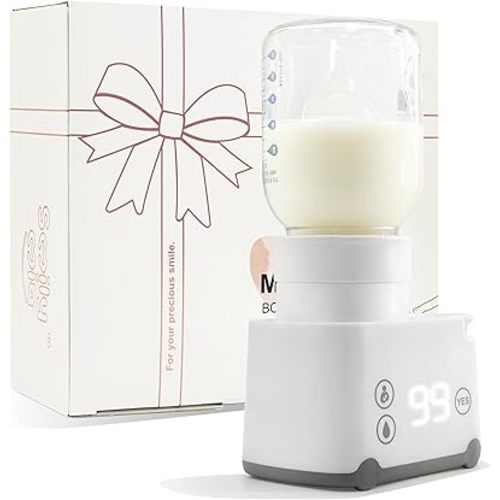 Portable Bottle Warmer Travel Bottle Warmer for Breastmilk with 6 Adapters Leak-Proof Baby Bottle Warmer