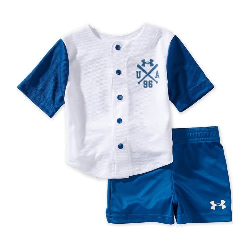 Under Armour Baby Boys Short-Sleeve Baseball-Inspired Jersey Shirt & Coordinating Speed Tech Shorts Set