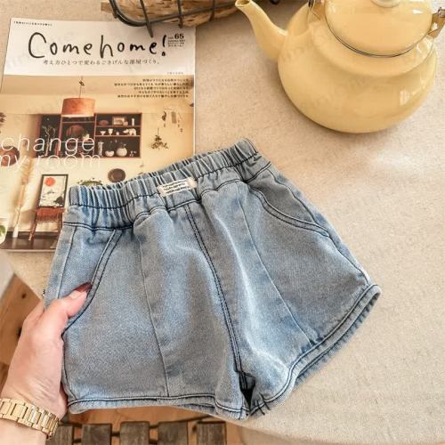 Toddler Denim Vintage-inspired Blue Shorts