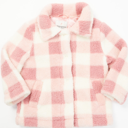 Urban Republic Infant Girls' Plaid Print Snap Shacket