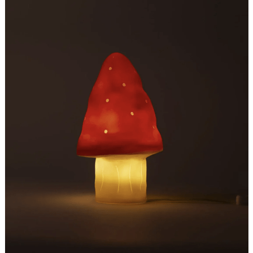 Small Mushroom Red Lamp
