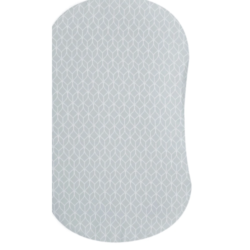 HALO - BassiNest Fitted Sheet 100% Cotton | Morning Mist - Gray