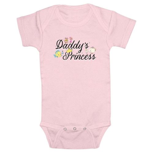 Infant's Disney Cute Daddy's Princess Bodysuit - Light Pink - 6 Months