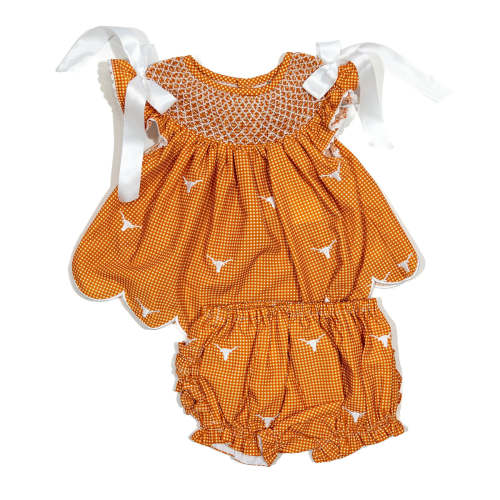 Officially Licensed UT Austin Longhorn Pride Diaper Set – Boots and Bows Smocking Co.