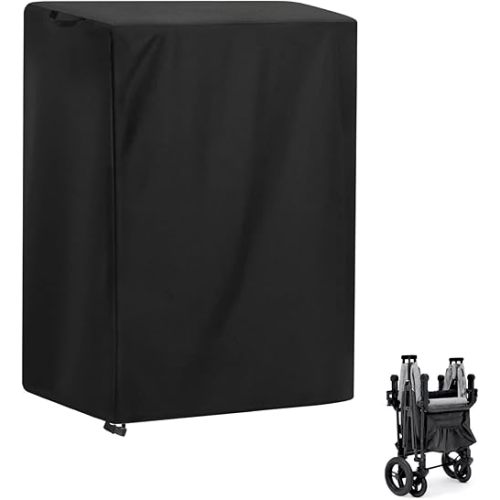 Dustproof Cover for Jeep Wagon Stroller, Waterproof Quad Stroller Wagon Covers for Jeep Wrangler Deluxe 4 Seater Foldable Wagon 30" W x 30" D x 44" H