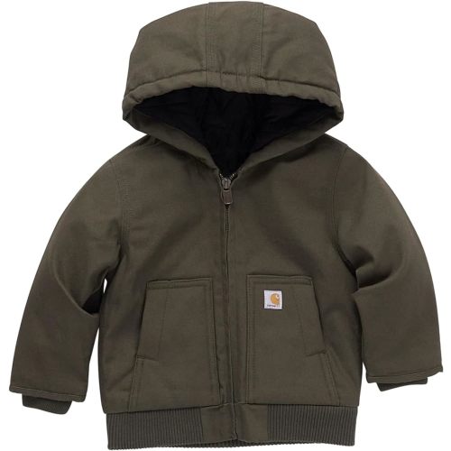 Carhartt baby-boys Insulated Hooded Canvas Zip-up Jacket