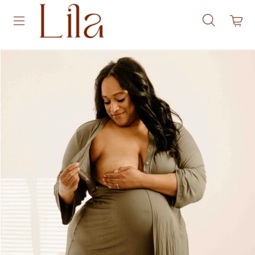Lila Labor & Postpartum Gown in Sage
