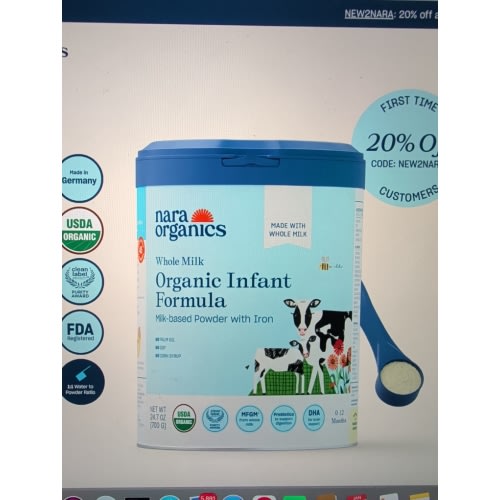 Organic Whole Milk Infant Formula – Starter bundle – Nara Organics