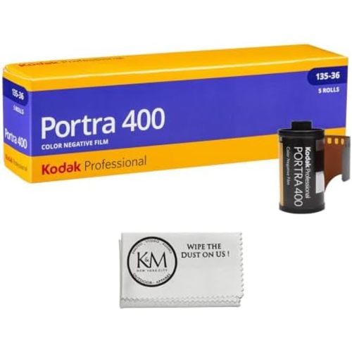Kodak Professional Portra 400 35mm Film | 5 Rolls (180 Exposures) + Cloth