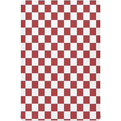 Fitted Crib Sheets for Boys Girls, Soft Breathable Comfortable Red and White Checkered Baby Sheet Set, Crib Sheets Fits Standard Crib and Toddler Mattress#366