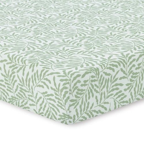Dreamology Standard Muslin Crib Sheets,100% Cotton Muslin Crib Sheet,1 Pack, Baby Crib Sheet Girls, Boys, 100% Cotton Crib Sheets Fitted, 52x28 Crib Mattress Sheets, Muslin Sheets | Leaves