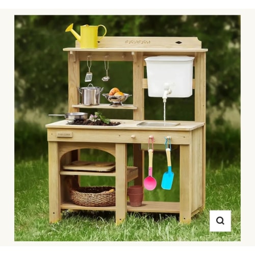 Tiny Land® Mud Kitchen - DuoPlay Outdoor Play Kitchen for Kids