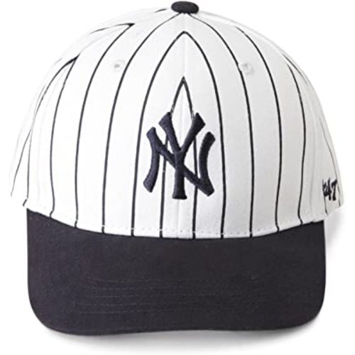 '47 York Yankees MLB Infant Basic MVP Cap - Navy Blue (Pinstripe White/Blue, Infant)