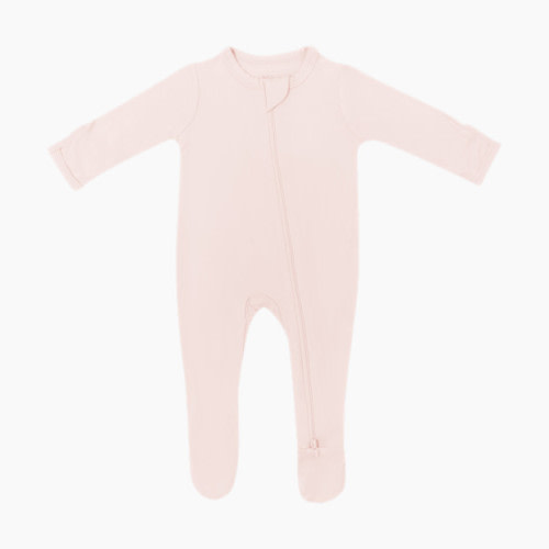 Zipper Footie - Blush