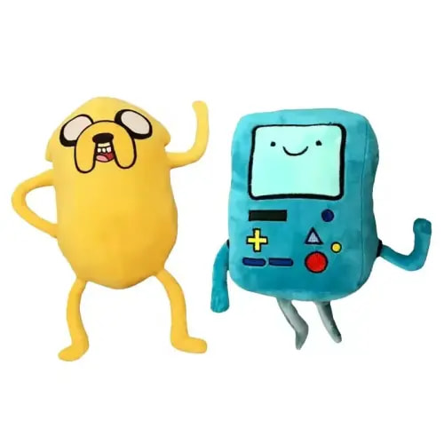 Anime Finn Jake BMO Soft Stuffed Animal Dolls Creative Adventure Time Plush Toys Cartoon Stuffed Dolls Kids Gifts