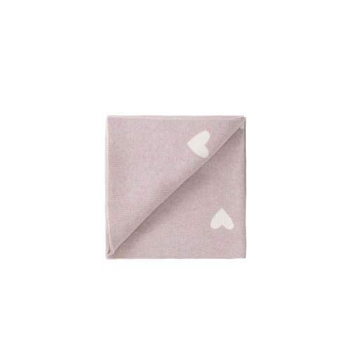 Juliette Blanket - Heart Jacquard Ballerina Marle