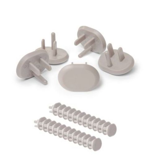 Ubbi Outlet Covers Child Safety Nets and Guards Set Plastic 1.5" Taupe - 24pc