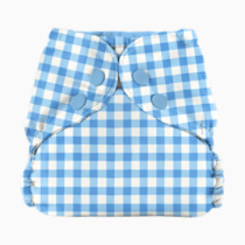 Esembly Recycled Diaper Cover (Outer) + Swim Diaper - Gingham, Size 2 (18-35 Lbs)