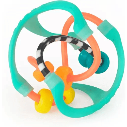 Sassy Busy Ball - Textured Developmental Sensory Toy - High Contrast, Easy to Grasp - For Ages 3 Months and Up