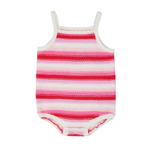 Wonder Nation Baby Girl Crochet Bubble Romper, Sizes 0-3M-24M
