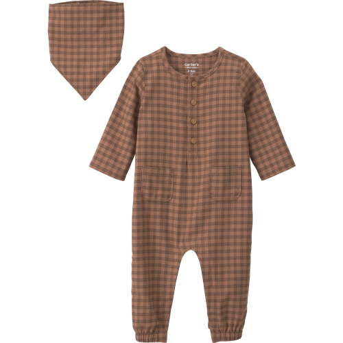 Carter's Child of Mine Baby Boy Jumpsuit and Bandana, 2-Piece, Sizes 0/3-24 Months