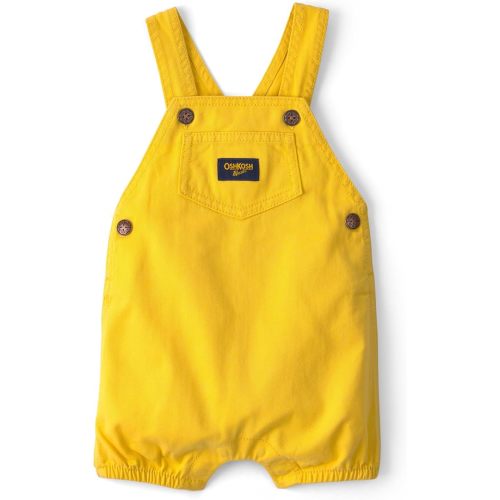 OSHKOSH B'GOSH Baby Boys World's Best Overalls - 3 months - Solid Yellow