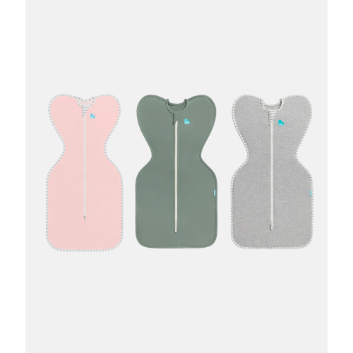 Swaddle Up Starter Bundle | 1.0 TOG | Dusty Pink | Deep Olive | Grey