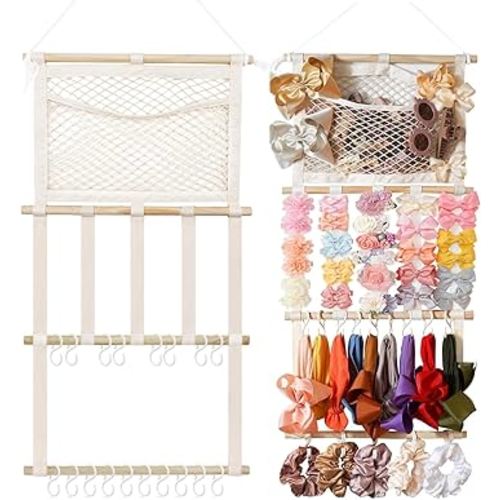 kangaroo Headband Holder Hair Bows Organizer,Large Capacity Bow Holder Hair Accessories Wall Hanging Organizer for Toddler Baby Girl Nursery Room Decor