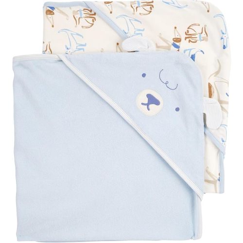 Carter's Baby Hooded Towel (2-pk Lt Blue)