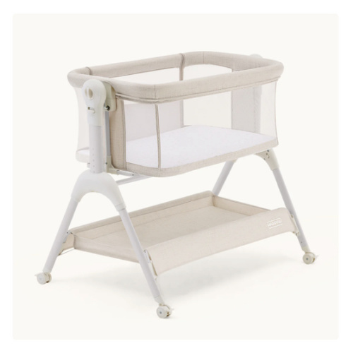 HARPPA Cuddly Sway | 3-in-1 Rocking Baby Bassinet & Bedside Sleeper with Anti-Reflux Mattress for Newborns | Attaches to Bed, Adjustable Height, Tool-Free Setup, Portable Wheels, CPSC Certified, Gentle Rocking Motion | Ideal for Infants, Safe Co-Sleeping