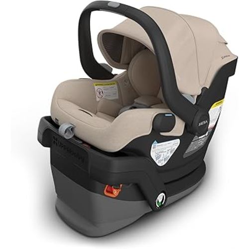 UPPAbaby Mesa V3 Infant Car Seat - Easy Installation + SmartSecure Technology - Attaches to Stroller | Base + Infant Insert Included - Declan (Oat Mélange)