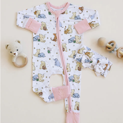 100 Acre Snooze Pink Zippie Jammie