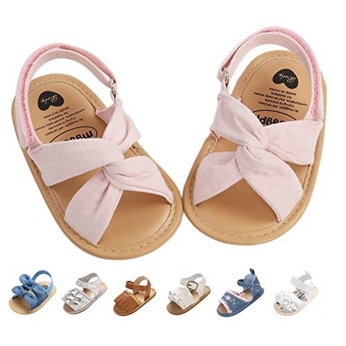 Baby Girls Sandals Summer Shoes Outdoor First Walker Toddler Girls Shoes for Summer